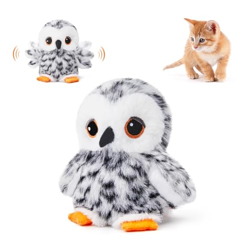 Potaroma Flapping Snowy Owl Cat Toy