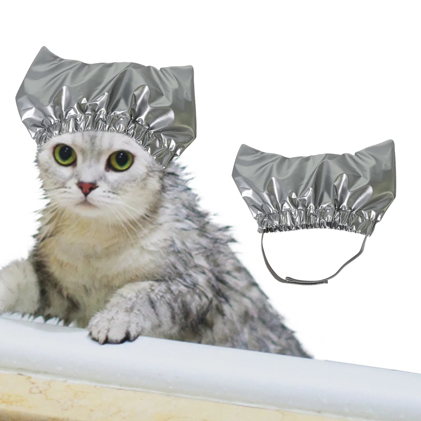 Bathing Waterproof Cap Cat Bathing Anti-ear Water Hood