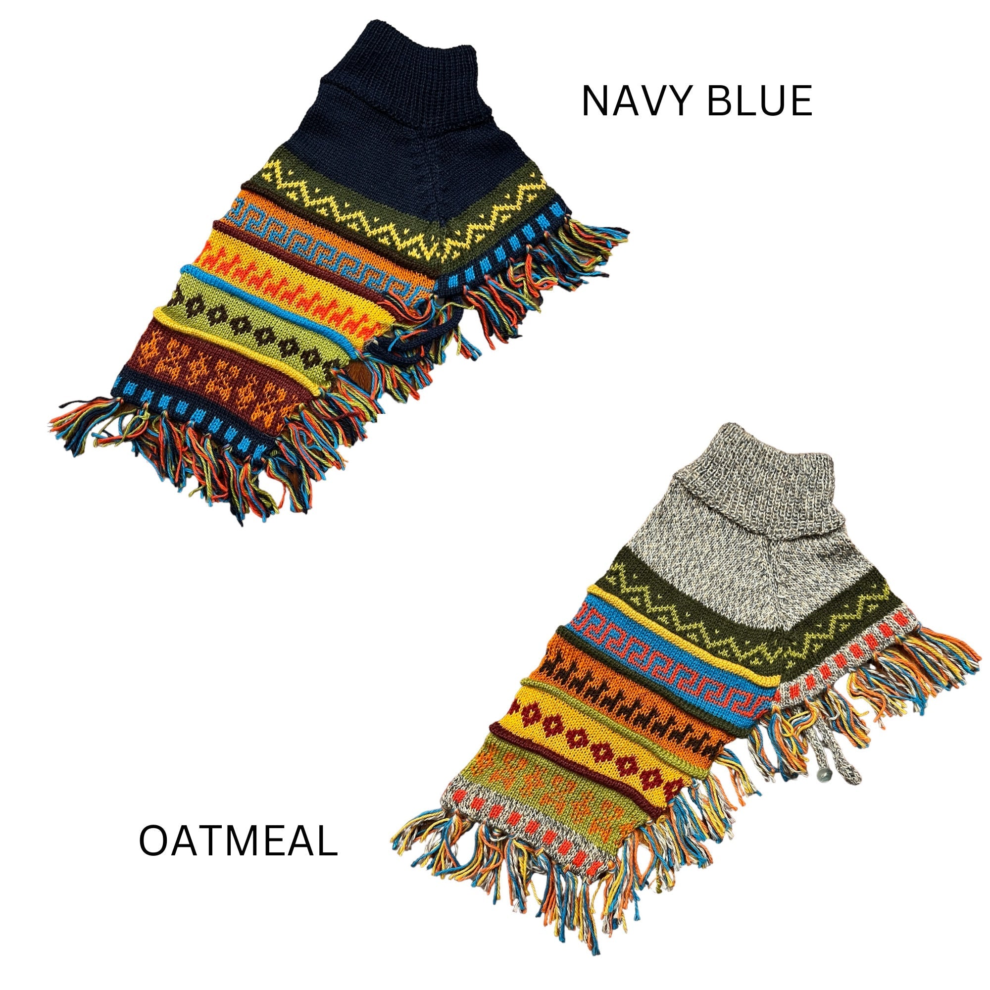 Dog poncho. Handmade in the Andes of Peru with baby Alpaca wool
