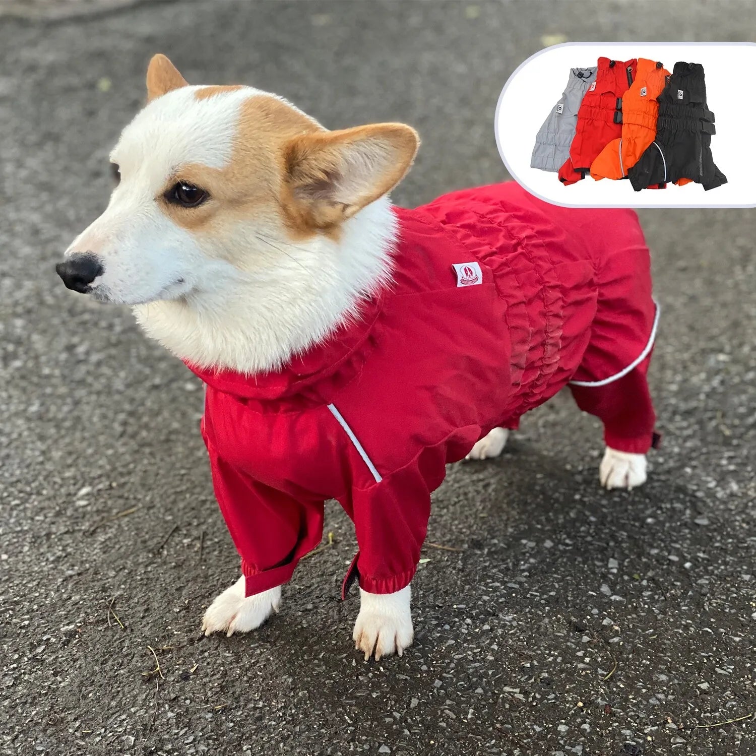 Lightweight Dog Raincoat, Windproof Snow-Proof Dog Vest