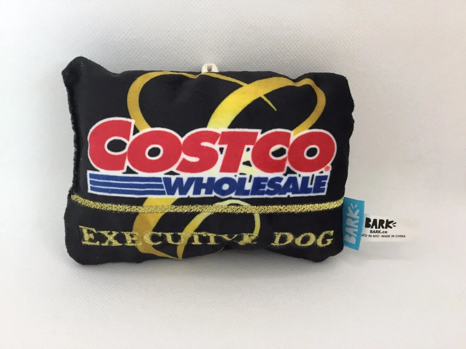 Costco Kirkland Dog Toy "Executive Dog" Membership Card Plush Toy