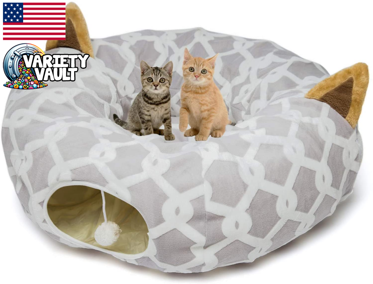 Cozy Haven: Large Cat Tunnel Bed